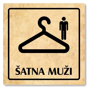 Šatna muži, 100x100mm, pergamen, Arizona